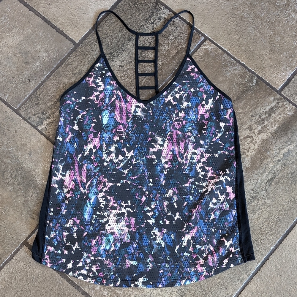 Lululemon Breezy Singlet Tank Multiprint and Black